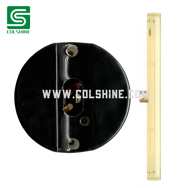 Surface Mount S14d Porcelain Socket for Stick Bulbs – Ceramic LED Holder